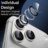 image:imageJETech Camera Lens Protector for iPhone 17 Pro17 Pro Max Orange 1 Set  9H Tempered Glass Metal Individual Ring Cover Easy Installation Tray HD ClearSilver