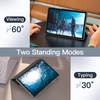 image:imageJETech Case Cover for Samsung Galaxy Tab A9 Plus 11 Black  Slim Translucent Back Design TriFold Stand Auto WakeSleep Lightweight Shockproof ProtectionBlack