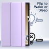 image:imageJETech Case Cover for Samsung Galaxy Tab A9 Plus 11 Black  Slim Translucent Back Design TriFold Stand Auto WakeSleep Lightweight Shockproof ProtectionLight Purple