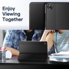 image:imageJETech Case Cover for Samsung Galaxy Tab A9 Plus 11 Black  Slim Translucent Back Design TriFold Stand Auto WakeSleep Lightweight Shockproof ProtectionBlack