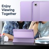 image:imageJETech Case Cover for Samsung Galaxy Tab A9 Plus 11 Black  Slim Translucent Back Design TriFold Stand Auto WakeSleep Lightweight Shockproof ProtectionLight Purple