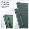 image:imageJETech Case Cover for Samsung Galaxy Tab S9 11 Black  Slim Translucent Back Design TriFold Stand Support S Pen Charging Auto WakeSleep Lightweight Shockproof ProtectionMidnight Green