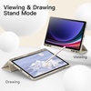 image:imageJETech Case Cover for Samsung Galaxy Tab S9 11 Black  Soft TPU Protection S Pen Holder TriFold Stand Supports S Pen Charging Auto WakeSleep Shockproof Lightweight DesignBeige