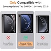 image:imageJETech Case Cover for Samsung Galaxy Tab S9 FE Plus Black  Slim Translucent Back Design TriFold Stand Support S Pen Charging Auto WakeSleep Lightweight Shockproof ProtectionBlack