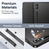 image:imageJETech Case Cover for Samsung Galaxy Tab S9 FE Plus Black  Slim Translucent Back Design TriFold Stand Support S Pen Charging Auto WakeSleep Lightweight Shockproof ProtectionBlack