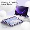 image:imageJETech Case Cover for Samsung Galaxy Tab S9 FE Plus Black  Soft TPU Protection S Pen Holder TriFold Stand Supports S Pen Charging Auto WakeSleep Shockproof Lightweight DesignLight Purple