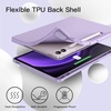 image:imageJETech Case Cover for Samsung Galaxy Tab S9 FE Plus Black  Soft TPU Protection S Pen Holder TriFold Stand Supports S Pen Charging Auto WakeSleep Shockproof Lightweight DesignLight Purple