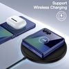 image:imageJETech Case for Samsung Galaxy Z Flip 7 Blue Shadow  Builtin Front Screen Protector Slim Hard PC Design Shockproof Protection AntiScratch FinishBlue Shadow