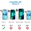 image:imageJETech Case for iPhone 13 AntiYellowing Clear  Shockproof Protection Scratch Resistant Hard PC Back Durable Transparent TPU BumperClear
