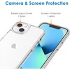 image:imageJETech Case for iPhone 13 AntiYellowing Clear  Shockproof Protection Scratch Resistant Hard PC Back Durable Transparent TPU BumperClear