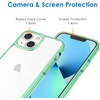 image:imageJETech Case for iPhone 13 AntiYellowing Clear  Shockproof Protection Scratch Resistant Hard PC Back Durable Transparent TPU BumperMidnight Green