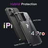 image:imageJETech Case for iPhone 14 AntiYellowing Clear  Shockproof Protection Scratch Resistant Hard PC Back Durable Transparent TPU BumperBlack