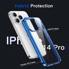 image:imageJETech Case for iPhone 14 AntiYellowing Clear  Shockproof Protection Scratch Resistant Hard PC Back Durable Transparent TPU BumperBlue