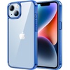 image:imageJETech Case for iPhone 14 AntiYellowing Clear  Shockproof Protection Scratch Resistant Hard PC Back Durable Transparent TPU BumperBlue