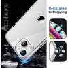 image:imageJETech Case for iPhone 14 AntiYellowing Clear  Shockproof Protection Scratch Resistant Hard PC Back Durable Transparent TPU BumperClear