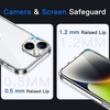 image:imageJETech Case for iPhone 14 AntiYellowing Clear  Shockproof Protection Scratch Resistant Hard PC Back Durable Transparent TPU BumperClear