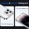 image:imageJETech Case for iPhone 14 AntiYellowing Clear  Shockproof Protection Scratch Resistant Hard PC Back Durable Transparent TPU BumperClear