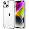 image:imageJETech Case for iPhone 14 AntiYellowing Clear  Shockproof Protection Scratch Resistant Hard PC Back Durable Transparent TPU BumperClear