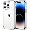 image:imageJETech Case for iPhone 14 AntiYellowing Clear  Shockproof Protection Scratch Resistant Hard PC Back Durable Transparent TPU BumperClear