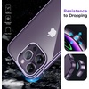 image:imageJETech Case for iPhone 14 AntiYellowing Clear  Shockproof Protection Scratch Resistant Hard PC Back Durable Transparent TPU BumperDeep Purple