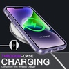 image:imageJETech Case for iPhone 14 AntiYellowing Clear  Shockproof Protection Scratch Resistant Hard PC Back Durable Transparent TPU BumperDeep Purple