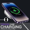 image:imageJETech Case for iPhone 14 AntiYellowing Clear  Shockproof Protection Scratch Resistant Hard PC Back Durable Transparent TPU BumperDeep Purple