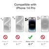 image:imageJETech Case for iPhone 14 AntiYellowing Clear  Shockproof Protection Scratch Resistant Hard PC Back Durable Transparent TPU BumperDeep Purple