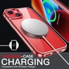 image:imageJETech Case for iPhone 14 AntiYellowing Clear  Shockproof Protection Scratch Resistant Hard PC Back Durable Transparent TPU BumperRed