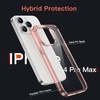 image:imageJETech Case for iPhone 14 AntiYellowing Clear  Shockproof Protection Scratch Resistant Hard PC Back Durable Transparent TPU BumperRose Gold