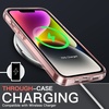 image:imageJETech Case for iPhone 14 AntiYellowing Clear  Shockproof Protection Scratch Resistant Hard PC Back Durable Transparent TPU BumperRose Gold