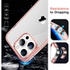 image:imageJETech Case for iPhone 14 AntiYellowing Clear  Shockproof Protection Scratch Resistant Hard PC Back Durable Transparent TPU BumperRose Gold