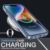 image:imageJETech Case for iPhone 14 AntiYellowing Clear  Shockproof Protection Scratch Resistant Hard PC Back Durable Transparent TPU BumperSierra Blue