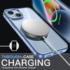 image:imageJETech Case for iPhone 14 AntiYellowing Clear  Shockproof Protection Scratch Resistant Hard PC Back Durable Transparent TPU BumperSierra Blue