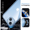 image:imageJETech Case for iPhone 14 AntiYellowing Clear  Shockproof Protection Scratch Resistant Hard PC Back Durable Transparent TPU BumperSierra Blue