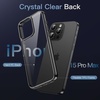 image:imageJETech Case for iPhone 15 AntiYellowing Clear  Shockproof Protection Scratch Resistant Hard PC Back Durable Transparent TPU BumperBlack