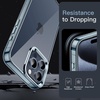 image:imageJETech Case for iPhone 15 AntiYellowing Clear  Shockproof Protection Scratch Resistant Hard PC Back Durable Transparent TPU BumperBlue
