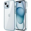 image:imageJETech Case for iPhone 15 AntiYellowing Clear  Shockproof Protection Scratch Resistant Hard PC Back Durable Transparent TPU BumperBlue
