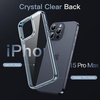 image:imageJETech Case for iPhone 15 AntiYellowing Clear  Shockproof Protection Scratch Resistant Hard PC Back Durable Transparent TPU BumperBlue