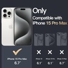 image:imageJETech Case for iPhone 15 AntiYellowing Clear  Shockproof Protection Scratch Resistant Hard PC Back Durable Transparent TPU BumperClear