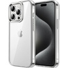 image:imageJETech Case for iPhone 15 AntiYellowing Clear  Shockproof Protection Scratch Resistant Hard PC Back Durable Transparent TPU BumperClear