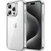 image:imageJETech Case for iPhone 15 AntiYellowing Clear  Shockproof Protection Scratch Resistant Hard PC Back Durable Transparent TPU BumperClear