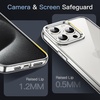 image:imageJETech Case for iPhone 15 AntiYellowing Clear  Shockproof Protection Scratch Resistant Hard PC Back Durable Transparent TPU BumperClear