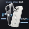 image:imageJETech Case for iPhone 15 AntiYellowing Clear  Shockproof Protection Scratch Resistant Hard PC Back Durable Transparent TPU BumperClear