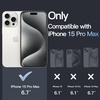 image:imageJETech Case for iPhone 15 AntiYellowing Clear  Shockproof Protection Scratch Resistant Hard PC Back Durable Transparent TPU BumperDark Blue