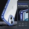 image:imageJETech Case for iPhone 15 AntiYellowing Clear  Shockproof Protection Scratch Resistant Hard PC Back Durable Transparent TPU BumperDark Blue