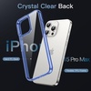 image:imageJETech Case for iPhone 15 AntiYellowing Clear  Shockproof Protection Scratch Resistant Hard PC Back Durable Transparent TPU BumperDark Blue