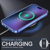 image:imageJETech Case for iPhone 15 AntiYellowing Clear  Shockproof Protection Scratch Resistant Hard PC Back Durable Transparent TPU BumperDark Blue