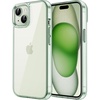 image:imageJETech Case for iPhone 15 AntiYellowing Clear  Shockproof Protection Scratch Resistant Hard PC Back Durable Transparent TPU BumperGreen