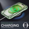 image:imageJETech Case for iPhone 15 AntiYellowing Clear  Shockproof Protection Scratch Resistant Hard PC Back Durable Transparent TPU BumperGreen