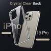 image:imageJETech Case for iPhone 15 AntiYellowing Clear  Shockproof Protection Scratch Resistant Hard PC Back Durable Transparent TPU BumperNatural Titanium